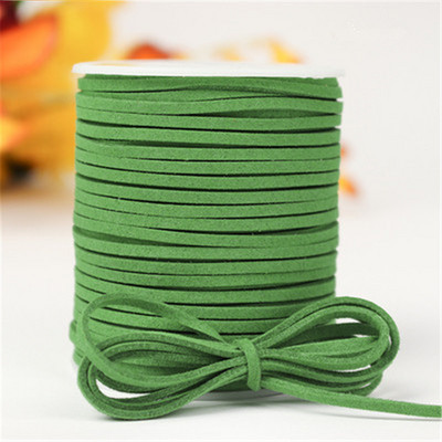 2,6 MM 5 jardi, 33 boje, ravni korejski remen od pletenice od umjetne antilop kože, korejska baršunasta koža za izradu nakita, ručno rađena narukvica