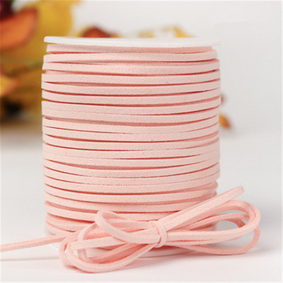 2,6 MM 5 jardi, 33 boje, ravni korejski remen od pletenice od umjetne antilop kože, korejska baršunasta koža za izradu nakita, ručno rađena narukvica