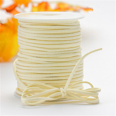 2,6 MM 5 jardi, 33 boje, ravni korejski remen od pletenice od umjetne antilop kože, korejska baršunasta koža za izradu nakita, ručno rađena narukvica