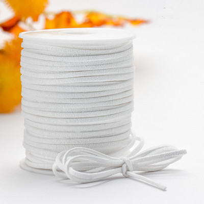 2,6 MM 5 jardi, 33 boje, ravni korejski remen od pletenice od umjetne antilop kože, korejska baršunasta koža za izradu nakita, ručno rađena narukvica