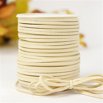 2,6 MM 5 jardi, 33 boje, ravni korejski remen od pletenice od umjetne antilop kože, korejska baršunasta koža za izradu nakita, ručno rađena narukvica