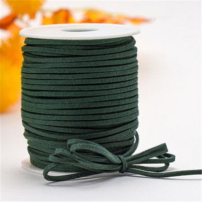 2,6 MM 5 jardi, 33 boje, ravni korejski remen od pletenice od umjetne antilop kože, korejska baršunasta koža za izradu nakita, ručno rađena narukvica