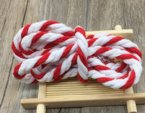 5 metrų 6 mm medvilnės virvė, dekoratyvinė susukta laido virvė rankų darbo dekoravimui, pasidaryk pats.