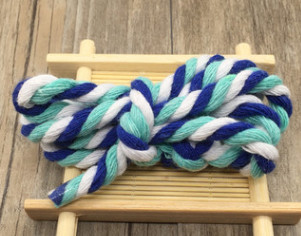 5 metrų 6 mm medvilnės virvė, dekoratyvinė susukta laido virvė rankų darbo dekoravimui, pasidaryk pats.