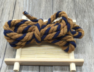 5 metrų 6 mm medvilnės virvė, dekoratyvinė susukta laido virvė rankų darbo dekoravimui, pasidaryk pats.