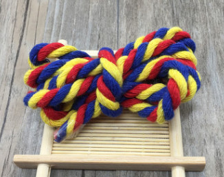 5 metrų 6 mm medvilnės virvė, dekoratyvinė susukta laido virvė rankų darbo dekoravimui, pasidaryk pats.