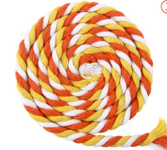 5 metrų 6 mm medvilnės virvė, dekoratyvinė susukta laido virvė rankų darbo dekoravimui, pasidaryk pats.