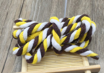 5 metrų 6 mm medvilnės virvė, dekoratyvinė susukta laido virvė rankų darbo dekoravimui, pasidaryk pats.