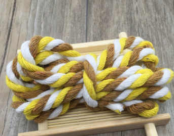 5 metrų 6 mm medvilnės virvė, dekoratyvinė susukta laido virvė rankų darbo dekoravimui, pasidaryk pats.