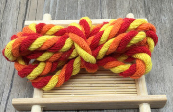 5 metrų 6 mm medvilnės virvė, dekoratyvinė susukta laido virvė rankų darbo dekoravimui, pasidaryk pats.