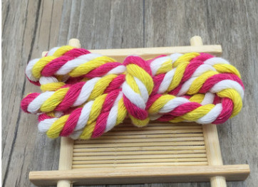 5 metrų 6 mm medvilnės virvė, dekoratyvinė susukta laido virvė rankų darbo dekoravimui, pasidaryk pats.