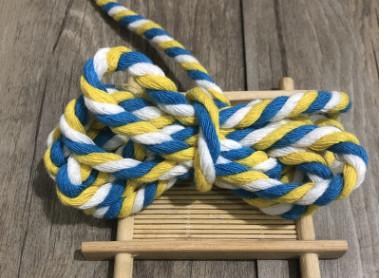 5 metrų 6 mm medvilnės virvė, dekoratyvinė susukta laido virvė rankų darbo dekoravimui, pasidaryk pats.