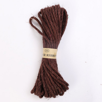 6 mm 10 M sjajna jutena užad Konop od jutene vrpce Užad Rasvjeta DIY rukotvorine Zamotavanje darova Crno-crvene užadi za ukrašavanje boca