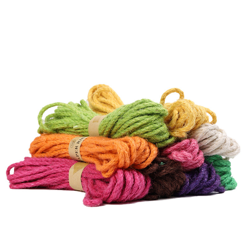 6 mm 10 M sjajna jutena užad Konop od jutene vrpce Užad Rasvjeta DIY rukotvorine Zamotavanje darova Crno-crvene užadi za ukrašavanje boca