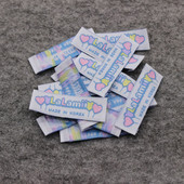 25PCS Ručno izrađena naljepnica od tkanine Naljepnica od tkanine Diy Ručno izrađena oznaka za odjeću za šivanje Odjevni dodaci za traperice, torbe, naljepnice za cipele