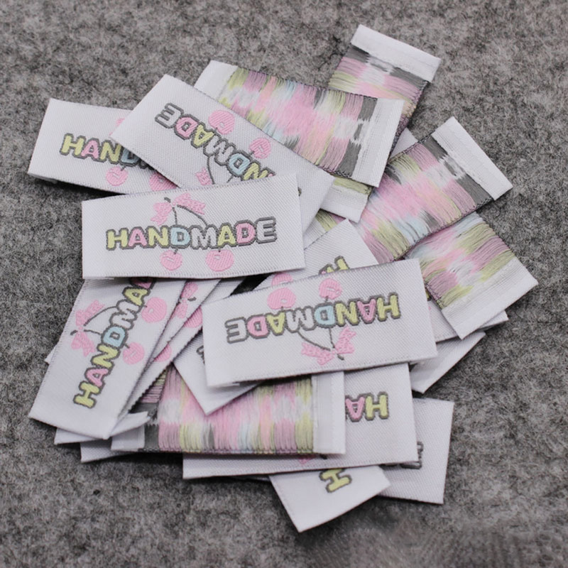 25PCS Ručno izrađena naljepnica od tkanine Naljepnica od tkanine Diy Ručno izrađena oznaka za odjeću za šivanje Odjevni dodaci za traperice, torbe, naljepnice za cipele