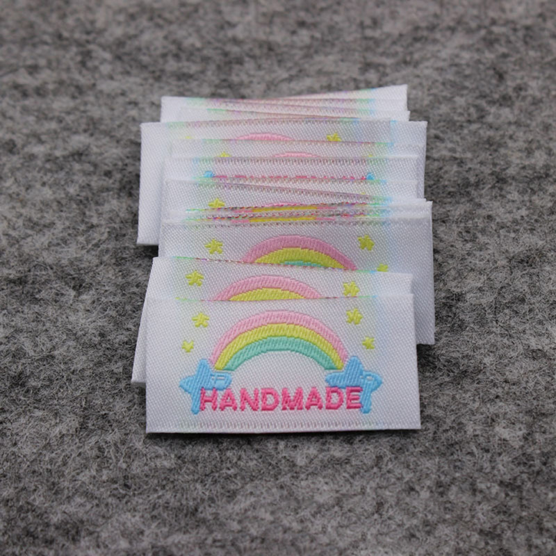 25PCS Ručno izrađena naljepnica od tkanine Naljepnica od tkanine Diy Ručno izrađena oznaka za odjeću za šivanje Odjevni dodaci za traperice, torbe, naljepnice za cipele