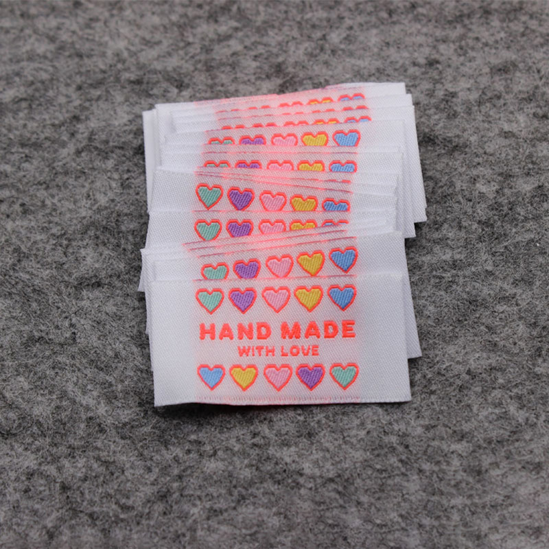 25PCS Ručno izrađena naljepnica od tkanine Naljepnica od tkanine Diy Ručno izrađena oznaka za odjeću za šivanje Odjevni dodaci za traperice, torbe, naljepnice za cipele