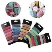 4 sluoksnių plona mišri dvispalvė kepimo virvė medvilninė virvė, skirta „pasidaryk pats“ dovanų pakavimui „Scrapbooking“ Vestuvių gimtadienio puošmena Nauja