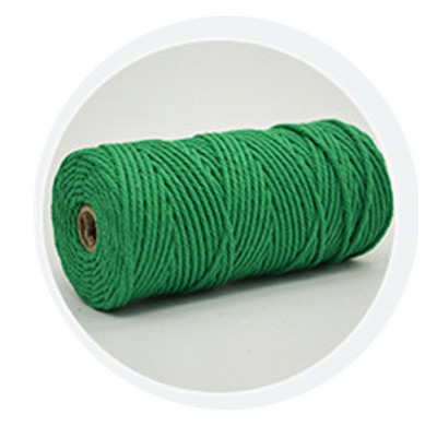 Makrama aukla 3 mm dabīgas kokvilnas aukla, 12 ruļļi, 4 šķiedru krāsaina makrama aukla, krāsaina kokvilnas virve adīšanai.