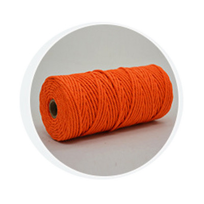 Makrama aukla 3 mm dabīgas kokvilnas aukla, 12 ruļļi, 4 šķiedru krāsaina makrama aukla, krāsaina kokvilnas virve adīšanai.