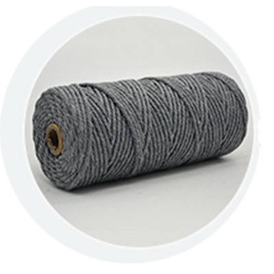 Makrama aukla 3 mm dabīgas kokvilnas aukla, 12 ruļļi, 4 šķiedru krāsaina makrama aukla, krāsaina kokvilnas virve adīšanai.