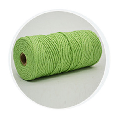 Makrama aukla 3 mm dabīgas kokvilnas aukla, 12 ruļļi, 4 šķiedru krāsaina makrama aukla, krāsaina kokvilnas virve adīšanai.