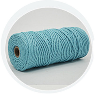 Makrama aukla 3 mm dabīgas kokvilnas aukla, 12 ruļļi, 4 šķiedru krāsaina makrama aukla, krāsaina kokvilnas virve adīšanai.