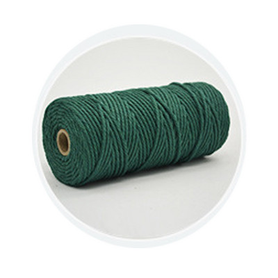 Makrama aukla 3 mm dabīgas kokvilnas aukla, 12 ruļļi, 4 šķiedru krāsaina makrama aukla, krāsaina kokvilnas virve adīšanai.