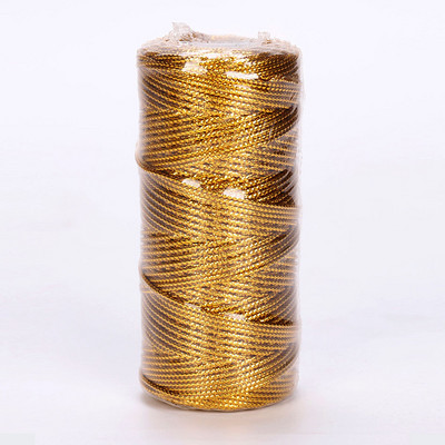 100M 2 mm Macrame pamučna užad Konopac Konop Šivanje DIY Uže u boji Vrpca Rukotvorina Konac Konac Kućni tekstil Dekoracija za vjenčanje