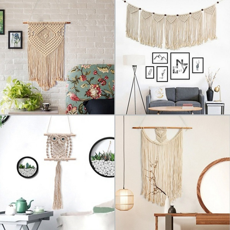 100M 2 mm Macrame pamučna užad Konopac Konop Šivanje DIY Uže u boji Vrpca Rukotvorina Konac Konac Kućni tekstil Dekoracija za vjenčanje