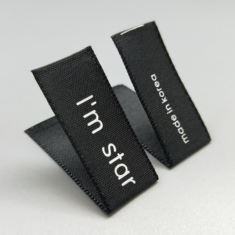 Besplatna dostava PROIZVOĐENO U KOREJI Odjevni dodaci Etiketa za ovratnik tkana etiketa za tiskanje etiketa Etiketa za vodu za pranje