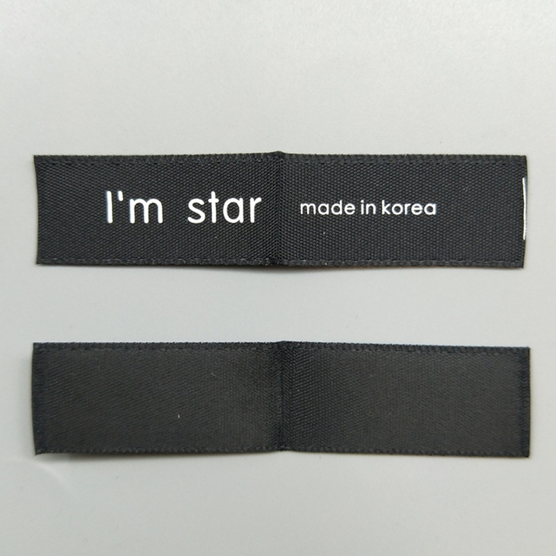 Besplatna dostava PROIZVOĐENO U KOREJI Odjevni dodaci Etiketa za ovratnik tkana etiketa za tiskanje etiketa Etiketa za vodu za pranje