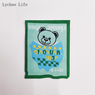 Lychee Life 5Pcs Ins Cartoon Bear Etikete za šivanje odjeće Ručno izrađene oznake za odjeću DIY Rukotvorine za šivanje odjeće