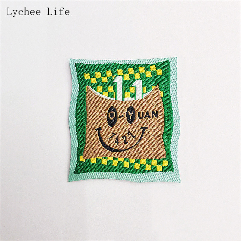 Lychee Life 5Pcs Ins Cartoon Bear Etikete za šivanje odjeće Ručno izrađene oznake za odjeću DIY Rukotvorine za šivanje odjeće