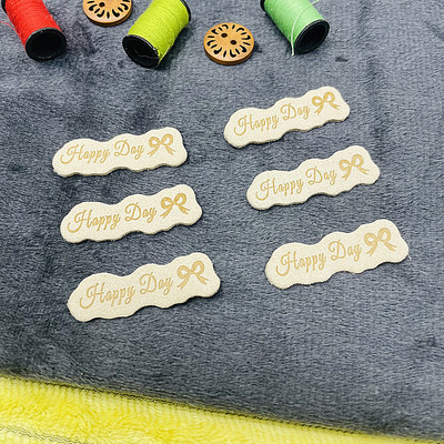 40 vnt./pak. Dirbtinės odos pu siūti etiketės Drabužių siuvimas gaminių etiketės megztiems nėrimo gaminiams Drabužių mezginiai