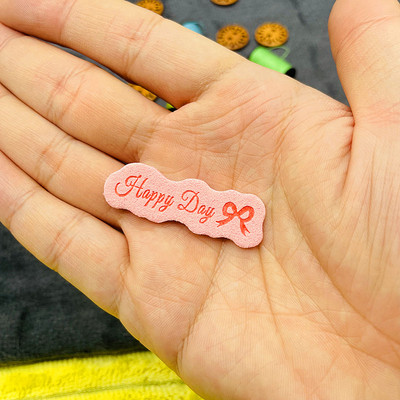 40 vnt./pak. Dirbtinės odos pu siūti etiketės Drabužių siuvimas gaminių etiketės megztiems nėrimo gaminiams Drabužių mezginiai