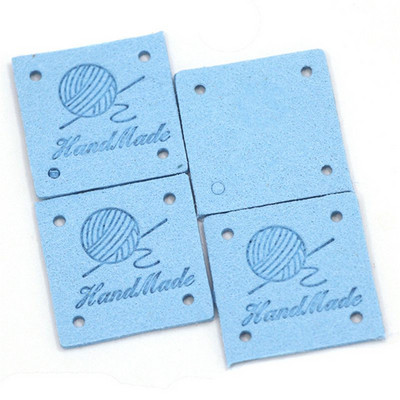 Pribor za šivanje 20 komada kvadratnih naljepnica Ručno izrađene oznake za odjeću Oznake od PU kože Uradi sam šeširi za pletenje Ručno izrađene naljepnice Poklon dekor