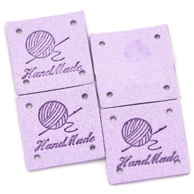 Pribor za šivanje 20 komada kvadratnih naljepnica Ručno izrađene oznake za odjeću Oznake od PU kože Uradi sam šeširi za pletenje Ručno izrađene naljepnice Poklon dekor