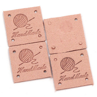 Pribor za šivanje 20 komada kvadratnih naljepnica Ručno izrađene oznake za odjeću Oznake od PU kože Uradi sam šeširi za pletenje Ručno izrađene naljepnice Poklon dekor