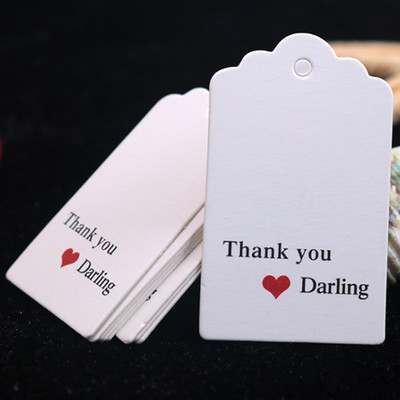 Etikety na narodeninové balenie 100 ks hnedých kraftových/bielych papierových visačiek s poďakovaním, DIY etiketa s mušľou, svadobná darčeková ozdobná visačka 3*5cm