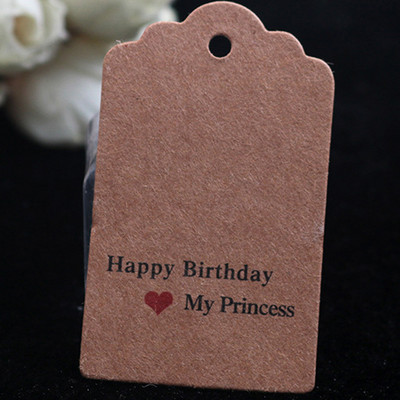 Etikety na narodeninové balenie 100 ks hnedých kraftových/bielych papierových visačiek s poďakovaním, DIY etiketa s mušľou, svadobná darčeková ozdobná visačka 3*5cm