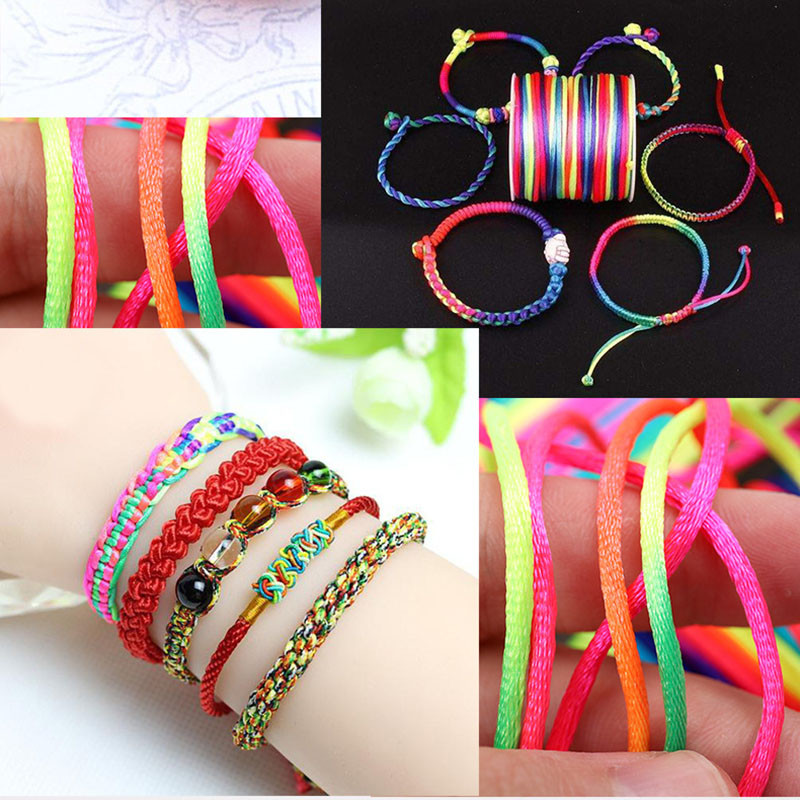 10M 2,5 mm narukvica Pletena užad Užad duginih boja Užad visoke čvrstoće Oprema za uže za padobran Paracord pribor