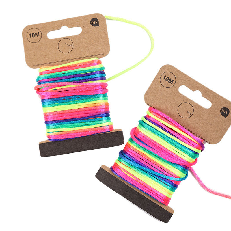 10M 2,5 mm narukvica Pletena užad Užad duginih boja Užad visoke čvrstoće Oprema za uže za padobran Paracord pribor