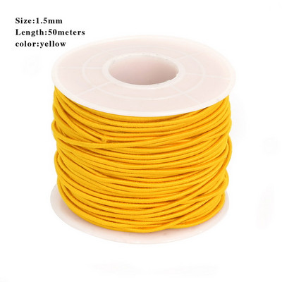 Diametrs 0,8/1,2/1,5 mm apaļa, elastīga aukla, izstiepta vītne/stīga/virve DIY rotaslietu izgatavošanai, kaklarotas rokassprādzes materiālu piegāde