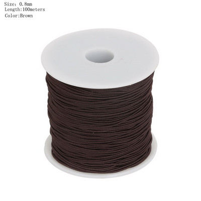 Diametrs 0,8/1,2/1,5 mm apaļa, elastīga aukla, izstiepta vītne/stīga/virve DIY rotaslietu izgatavošanai, kaklarotas rokassprādzes materiālu piegāde