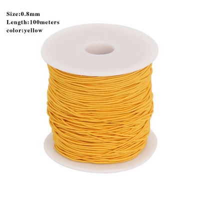 Diametrs 0,8/1,2/1,5 mm apaļa, elastīga aukla, izstiepta vītne/stīga/virve DIY rotaslietu izgatavošanai, kaklarotas rokassprādzes materiālu piegāde