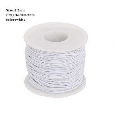 Diametrs 0,8/1,2/1,5 mm apaļa, elastīga aukla, izstiepta vītne/stīga/virve DIY rotaslietu izgatavošanai, kaklarotas rokassprādzes materiālu piegāde