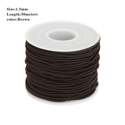 Diametrs 0,8/1,2/1,5 mm apaļa, elastīga aukla, izstiepta vītne/stīga/virve DIY rotaslietu izgatavošanai, kaklarotas rokassprādzes materiālu piegāde