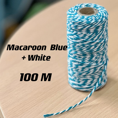 40 színválaszték Makramé zsinór 2 mm-es 100 méteres zsineg Makramé fonal Természetes pamut zsinór Tökéletes makramé kellékek barkácsolás kézműves zsinór